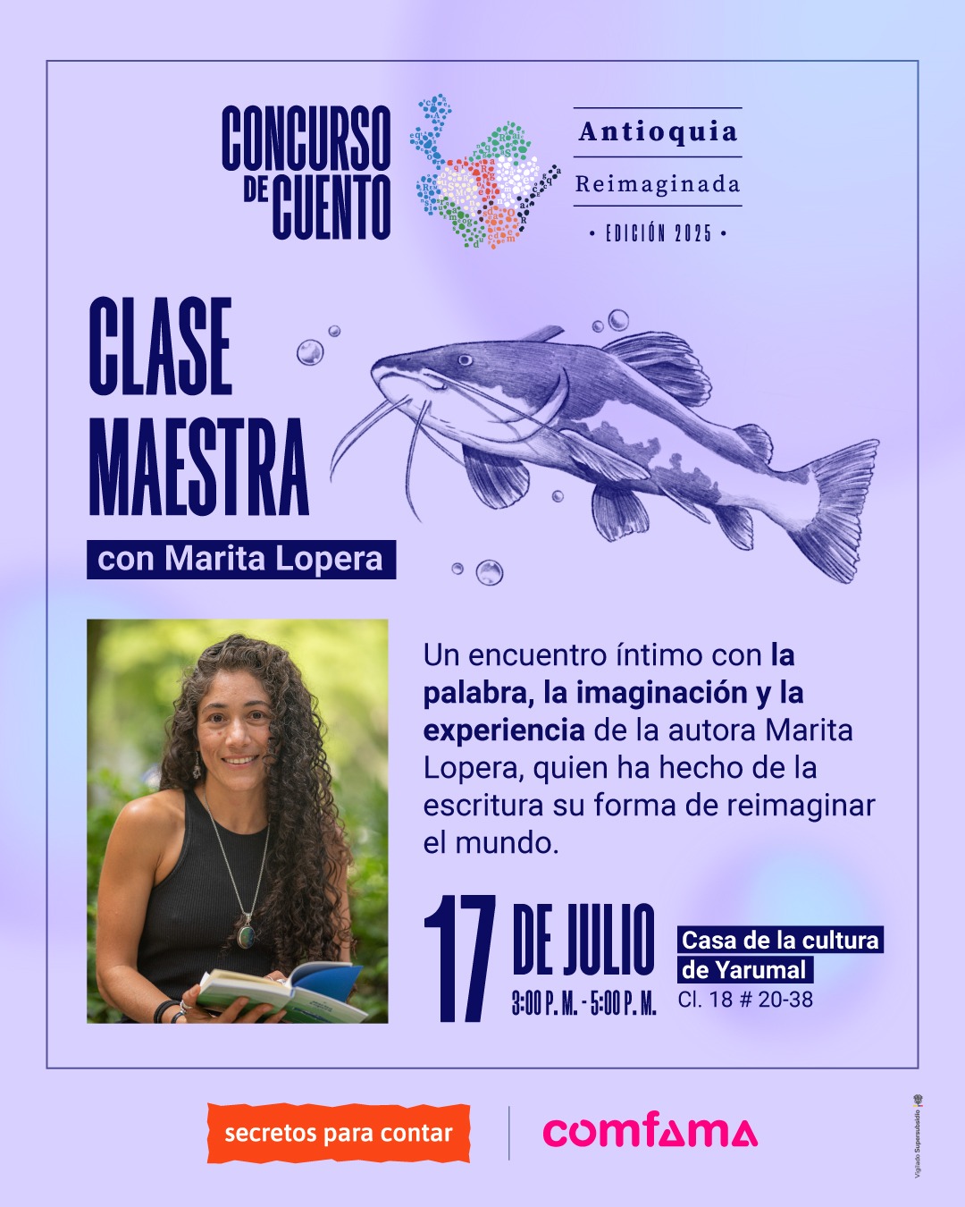 ✍🏾 Escribe, aprende y reimagina en esta Clase Maestra con Marita Lopera