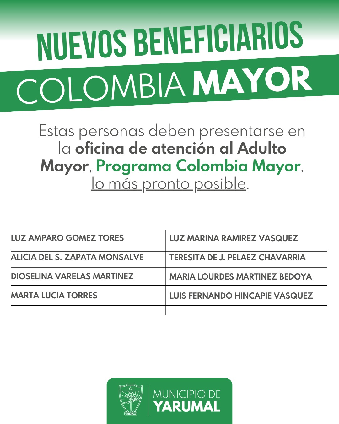 Imagen destacada de 👵🏻👴🏻 ¡Atención beneficiarios del programa Colombia Mayor!