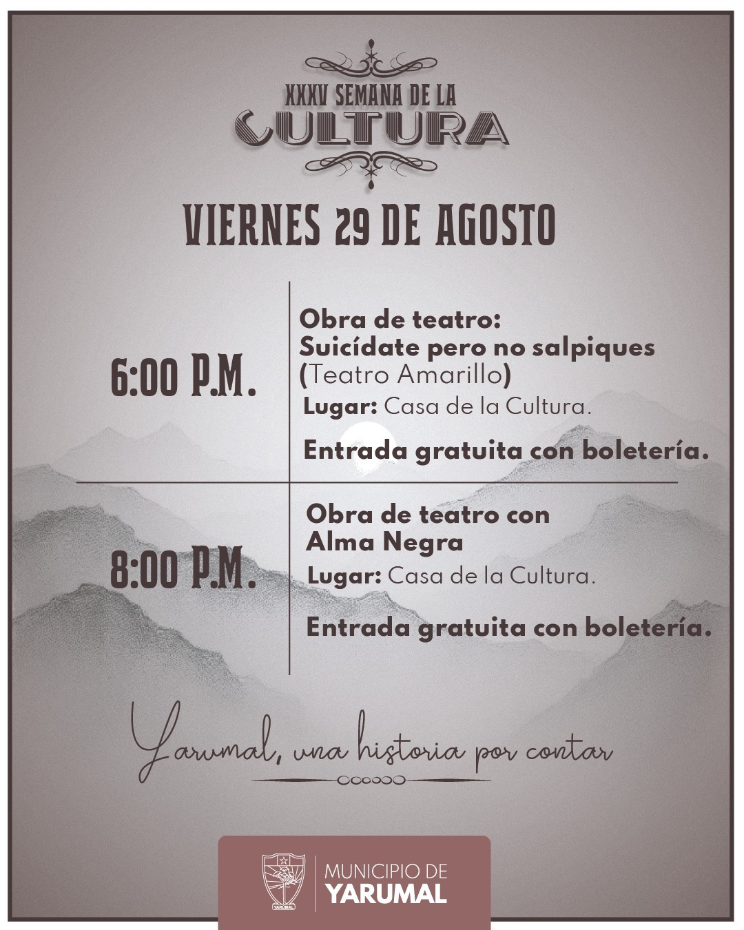 XXXV Semana de la Cultura: Viernes