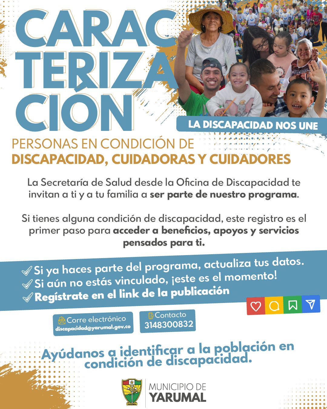 Imagen destacada de 🌟 Yarumal avanza hacia la inclusión: caracterización de personas con discapacidad y sus cuidadores