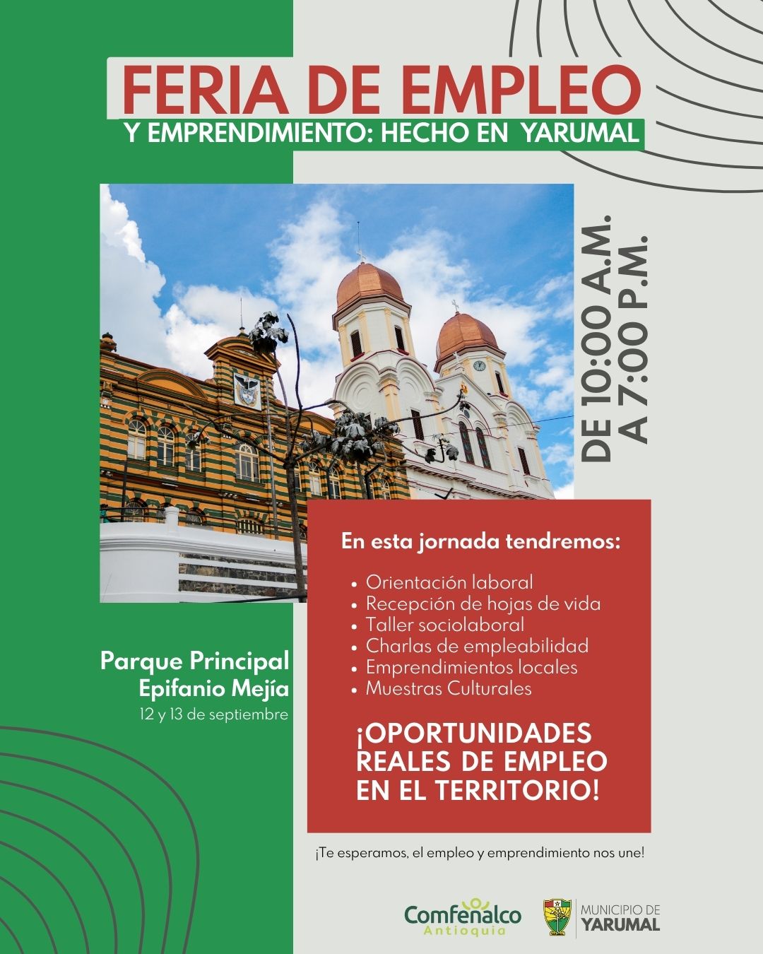  Feria de Empleo y Emprendimiento: Hecho en Yarumal, este 12 y 13 de septiembre