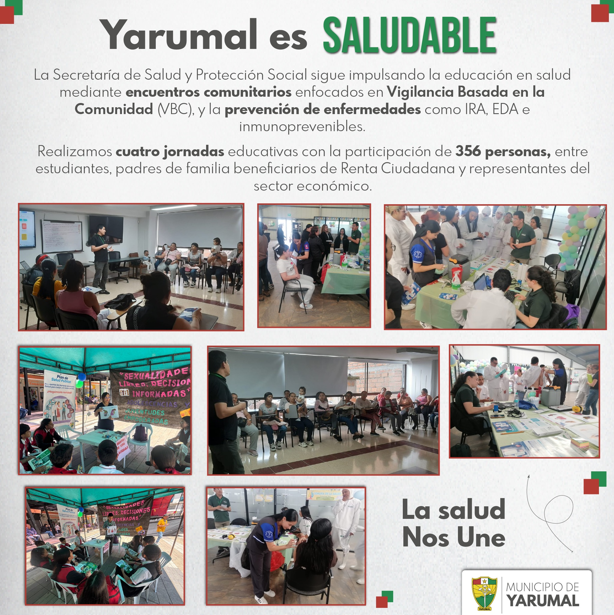 Imagen destacada de 🩺 Educación, salud y comunidad: Yarumal fortalece la prevención con jornadas comunitarias
