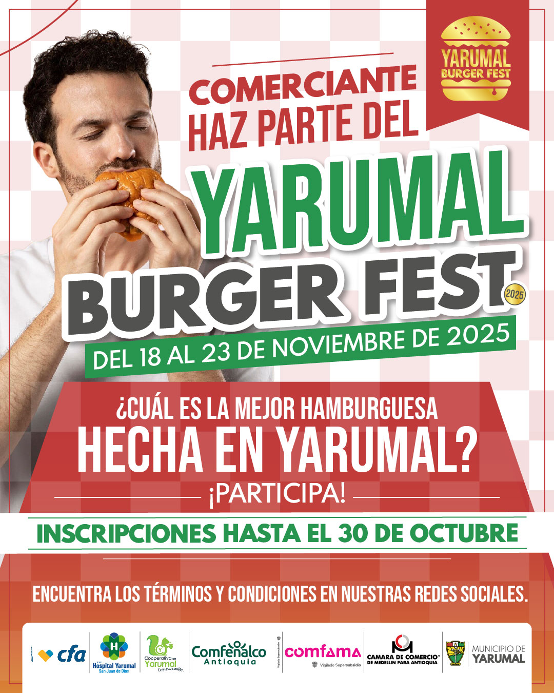 Imagen destacada de 🍔 ¡Regresa el sabor! Yarumal Burger Fest 2025 se toma las calles del 18 al 23 de noviembre