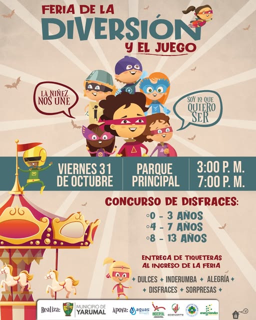  ¡Vuelve la Feria de la Diversión y el Juego más grande a Yarumal!