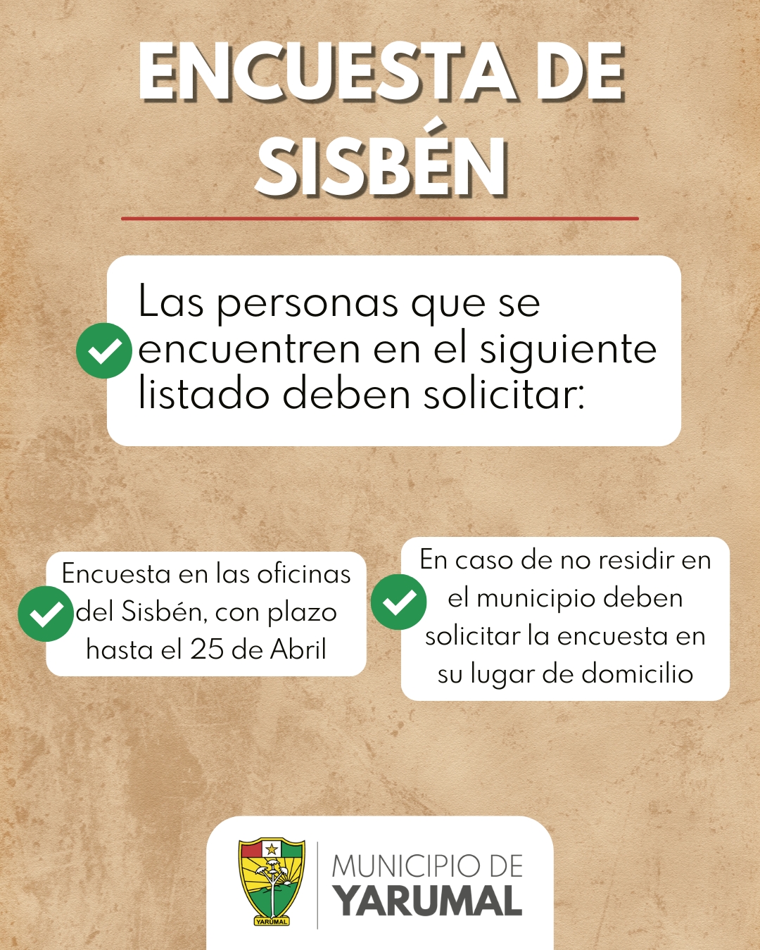 "¡Actualiza tu Sisbén y Accede a Nuevas Oportunidades: Solicita tu Encuesta Antes del 25 de Abril!
