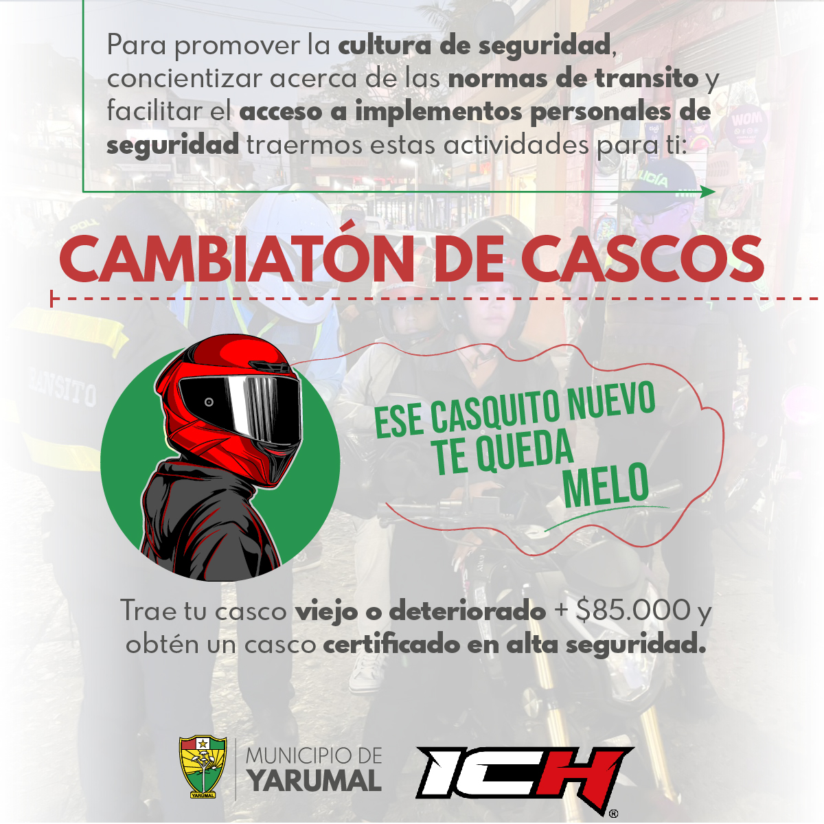 Cambiatón de Cascos: ¡Todos Invitados! 🚗🛵